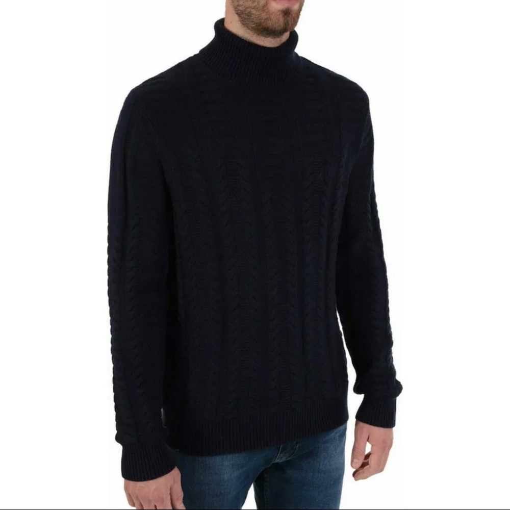 NAUTICA MENS 4NV Sweater, NAVY, SIZE XXL